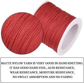 img 2 attached to 🎉 TIMESET 735 Yards 0.8mm Nylon Beading String: Chinese Knotting Cord for Necklace, Bracelet, Kumihimo - 15 Vibrant Colors!