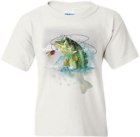 img 1 attached to Fishing T Shirt Fisherman Camping Tee Boys' Clothing for Tops, Tees & Shirts