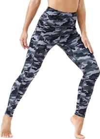 img 2 attached to 🩲 High Waist Yoga Leggings for Women with Tummy Control, Pockets, and Enhanced Sports Workout Support