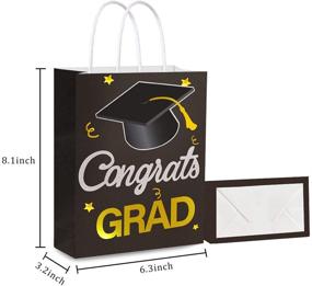 img 3 attached to 🎓 12pcs Graduation Gift Bags - Party Favor Wrapping Bags for Graduation Season Theme Party Supplies and Decoration