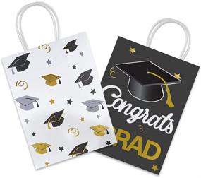 img 2 attached to 🎓 12pcs Graduation Gift Bags - Party Favor Wrapping Bags for Graduation Season Theme Party Supplies and Decoration