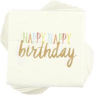 🎉 vibrant birthday party cocktail napkins: top-notch decorations & supplies for children's event logo