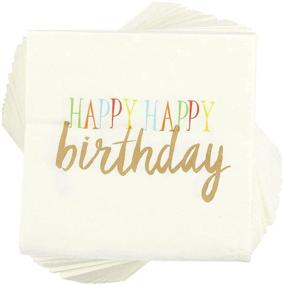 img 4 attached to 🎉 Vibrant Birthday Party Cocktail Napkins: Top-notch Decorations & Supplies for Children's Event