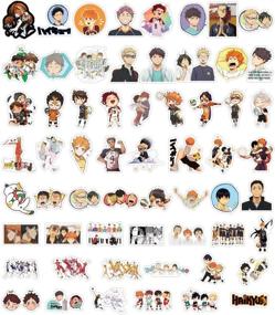 img 2 attached to 🔥 Waterproof Anime Stickers Pack - Haikyuu Themed Stickers for Boys Laptop Luggage Water Bottle Skateboard Vinyl Graffiti Sticker (102 Pcs)