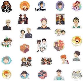 img 1 attached to 🔥 Waterproof Anime Stickers Pack - Haikyuu Themed Stickers for Boys Laptop Luggage Water Bottle Skateboard Vinyl Graffiti Sticker (102 Pcs)