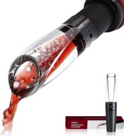 🍷 2021 wine air aerator - luxury pourer & decanter, 2-in-1 wine spout, red wine decanter with aerator, wine bottle aerators & pourers - perfect christmas wine gift логотип