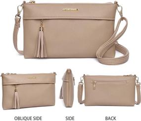 img 1 attached to Crossbody Shoulder Lightweight Leather Adjustable
