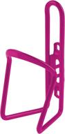 m-wave pink aluminum water bottle cage, 6mm - sturdy and stylish holder for cycling hydration logo