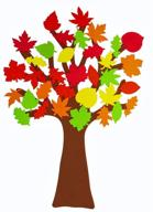 🍁 supla fall tree of thanks craft kit: diy bulletin board set with foam fall tree & 60 pcs autumn leaf stickers - perfect for kids' art projects, family thanksgiving decoration & fun activities logo