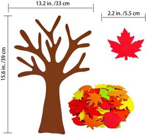 img 3 attached to 🍁 Supla Fall Tree of Thanks Craft Kit: DIY Bulletin Board Set with Foam Fall Tree & 60 Pcs Autumn Leaf Stickers - Perfect for Kids' Art Projects, Family Thanksgiving Decoration & Fun Activities