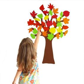 img 2 attached to 🍁 Supla Fall Tree of Thanks Craft Kit: DIY Bulletin Board Set with Foam Fall Tree & 60 Pcs Autumn Leaf Stickers - Perfect for Kids' Art Projects, Family Thanksgiving Decoration & Fun Activities