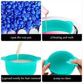 img 2 attached to 🍯 3-Piece Removable Silicone Replacement Wax Pot - Perfect Accessory for Home Use Wax Machine, 500 cc, 14 oz