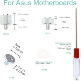 img 3 attached to 🛠️ PCIe NVMe M.2 Standoffs Mounting Screws Screwdriver Kit | Compatible with MSI Motherboard