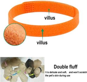 img 2 attached to 🐶 30 Pcs Double-Sided Soft Adjustable Puppy Whelping Collars - Newborn Pet Collars in 15 Colors