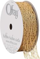 ✨ shine in style with offray gold metallic web craft ribbon, 7/8-inch x 9-feet logo