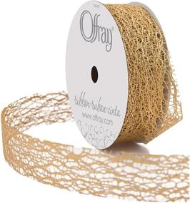 img 3 attached to ✨ Shine in Style with Offray Gold Metallic Web Craft Ribbon, 7/8-Inch x 9-Feet