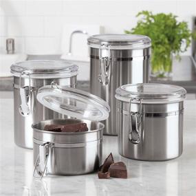 img 3 attached to Oggi Corporation 4-Piece Stainless Steel Food Storage Container Set