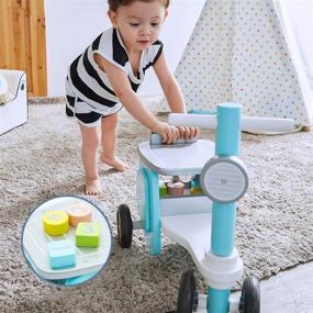 img 2 attached to Wooden Walker Balance Toddler Birthday Sports & Fitness