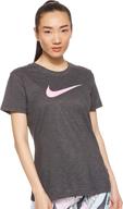 nike womens drifit black heather sports & fitness in team sports logo