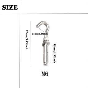 img 1 attached to Expansion Bolts Concrete Stainless Silver