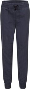 img 2 attached to 👖 Stylish and Comfortable: Hurley Woven Jogger Pants Black for Boys' Casual Wear