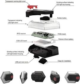 img 2 attached to 🚴 Aiguozer Bike Tail Light with Turn Signals | USB Rechargeable LED Safety Warning Rear Light | Wireless Remote Control Waterproof Bicycle Turn Signal | Bright Mountain Bike & Road Cycling Light