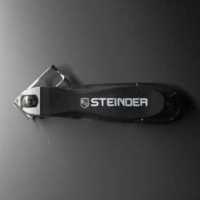 img 2 attached to 🔪 Steinder EASY Nail Clippers with Swivel Head for Ingrown Toe Nail - Effortless Self Pedicure Tool with EZ Grip, 360 Degree Rotary Blade, and Nail Catcher Design