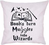 arundeal books square cotton pillow logo