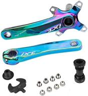 🚲 deying crank arm set 170mm 104 bcd with bottom bracket kit and chainring bolts - mtb bmx road bicycle, compatible with shimano, fsa, giant logo