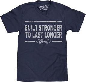 img 4 attached to 👕 Long-lasting and Stylish: Tee Luv Distressed Ford Logo T-Shirt - Built Stronger to Last Longer