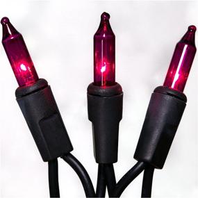 img 1 attached to Sylvania V34708-88: Spooky 100-Count 🎃 Purple Halloween Lights with Black Wire