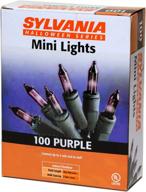 sylvania v34708-88: spooky 100-count 🎃 purple halloween lights with black wire logo