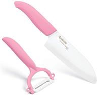 5.5 inch pink kyocera revolution ceramic kitchen knife and peeler with enhanced seo logo