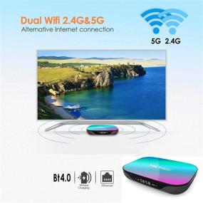 img 1 attached to 📺 HK1 Box Smart TV Box Android 9.0, 4GB RAM 32GB ROM, S905X3 Quad Core 64bit Cortex-A55, GPU G31 MP2, Dual Band WiFi, Bluetooth 4.0, H.265 Decoding, 1000 RJ-45 LAN, HD 8K, 4+32GB