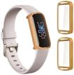 [2-pack] ggooig case for fitbit luxe logo