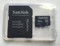 🚀 high-speed sandisk 32gb microsdhc class 4 card with microsd to sd adapter - enhanced data transfer performance logo