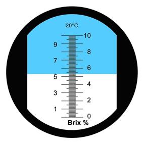 img 2 attached to Брикс-рефрактометр: диапазон Брикса 0-10% - идеально подходит для тестирования синтетических охлаждающих жидкостей для механической обработки, кленовой смолы, режущей жидкости, станков ЧПУ, производителей кленового сиропа, растворов низкой концентрации сахара, чая - с функцией АТС, светодиодным освещением и пипетками.