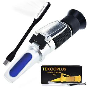 img 4 attached to Brix Refractometer: 0-10% Brix Range - Ideal for Testing Synthetic Machining Coolants, Maple Sap, Cutting Liquid, CNC, Maple Syrup Makers, Low-Concentrated Sugar Solutions, Tea - Features ATC, LED Light, and Pipettes