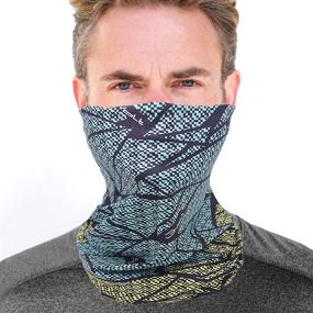 img 4 attached to Fishing Sun Face Mask with UV Protection for Men and Women - Aqua Cooling Tube Neck Gaiter for Hunting, Motorcycle Cycling, and Riding in Summer - Dust and Wind Shield with Fast Dry, Extreme Soft Feeling Fabric Type