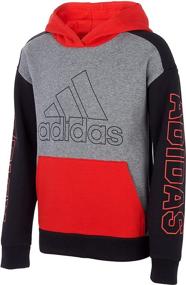 img 4 attached to Розовый худи с капюшоном для мальчиков Adidas Vivid: детская одежда и спортивная одежда для мальчиков