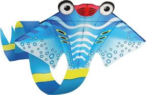 img 4 attached to 🪁 AmaZing Kites 2D Nylon Manta Ray Kite - 210" Tall (17 feet 6 inches) | 72" Wingspan (6 ft) - Perfect for High-Flying Fun!