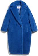 hclc women's wool cashmere teddy coat: stay cozy in an oversized camel shearling jacket for a warm winter look logo