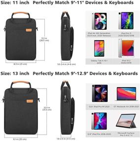 img 2 attached to 👜 NIDOO Laptop Shoulder Bag: Stylish Handbag for MacBook, iPad Pro, Surface Laptop, and More!