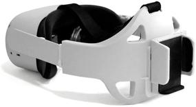 img 4 attached to 🎮 Impressive Oculus Quest 2 Accessories - Oculus Quest 2 Head Strap with Battery Holder - Oculus Quest 2 Elite Strap Replacement - Accommodates Power Banks up to 2.8&#34; in Width