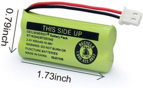 img 2 attached to 🔋 Geilienergy Replacement Battery Pack for VTech CS6114 CS6419 CS6719 EL52300 CL80112 CS6719-2 Cordless Handsets - BT183342 BT283342 BT166342 BT266342 BT162342 BT262342 (2-Pack)