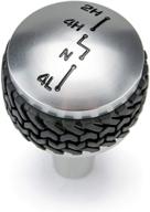 🚙 dv8 offroad billet aluminum 4wd shift knob: enhanced tire tread rubber grip for 2007-2018 wrangler jk logo