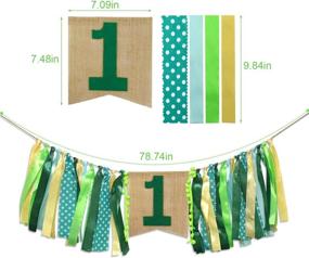 img 2 attached to Декоративное колечко "Birthday Highchair Bunting Garland