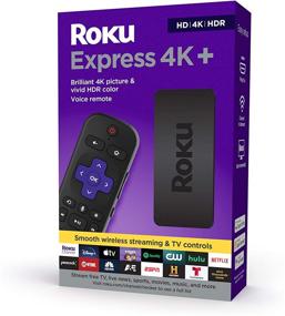 img 4 attached to 📺 Roku Express 4K+ 2021: Высококачественное потоковое вещание с беспроводным подключением и голосовым пультом управления