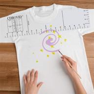 accurate t-shirt alignment tool with clothing size chart - ultimate htv and vinyl graphic placement guide logo