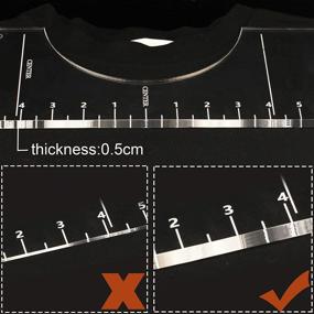 img 2 attached to Accurate T-Shirt Alignment Tool with Clothing Size Chart - Ultimate HTV and Vinyl Graphic Placement Guide